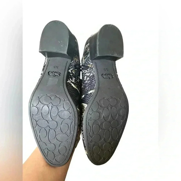 Coach Cassandra Oxblood/ Multicolor Real Snakeskin Booties - Picture 9 of 15